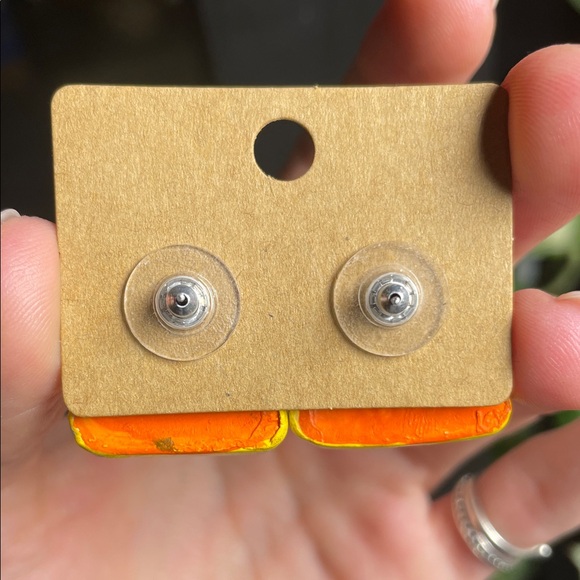 Handmade Candy Corn Studs - Picture 2 of 2